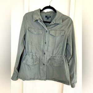 Olive Utility Style Jacket-Medium